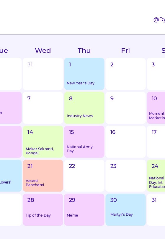 Calendar Icon